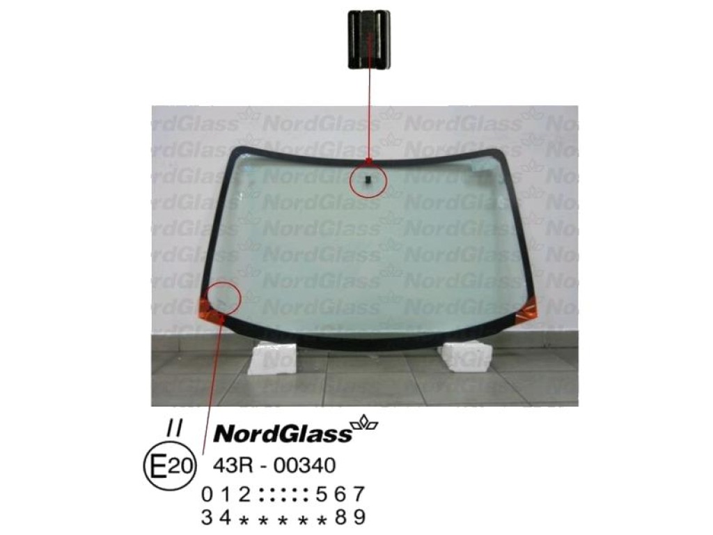 Челно стъкло NordGlass за OPEL COMBO B (71_) от 1994 до 2001