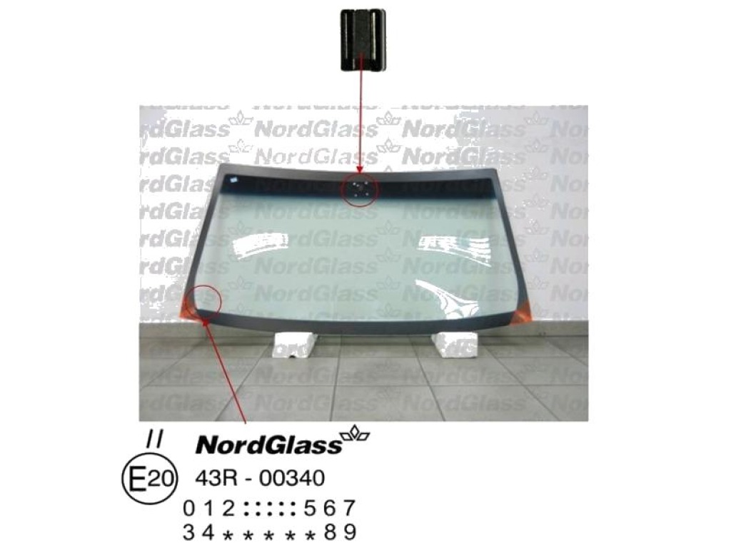 Челно стъкло NordGlass за OPEL FRONTERA A (U92) Sport от 1992 до 1998