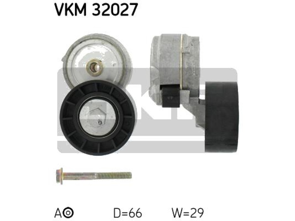 Обтящна ролка, пистов ремък SKF VKM 32027 за FIAT STILO (192_) товарен от  2001 до 2008