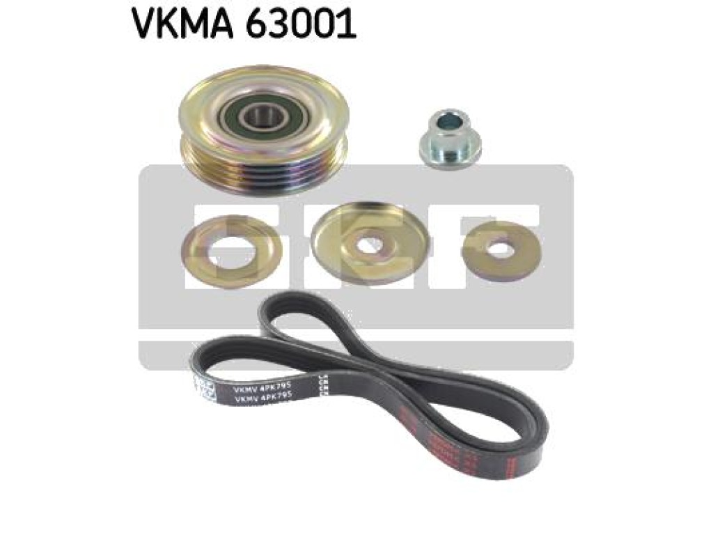 Комплект пистов ремък SKF VKMA 63001 за HONDA CIVIC V (EG) хечбек от 1991  до 1995