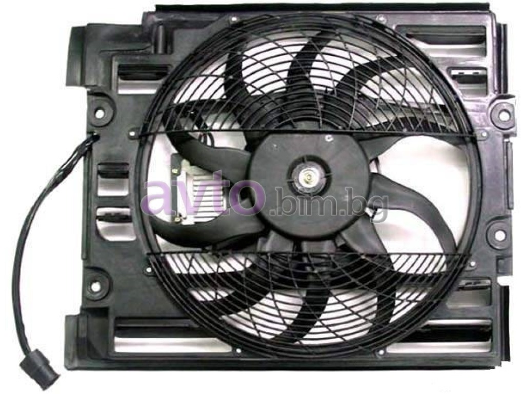 Вентилатор за радиатор климатик с една перка - 400 mm 3 пина за BMW 5 Ser  (E39) от 1995 до 2003