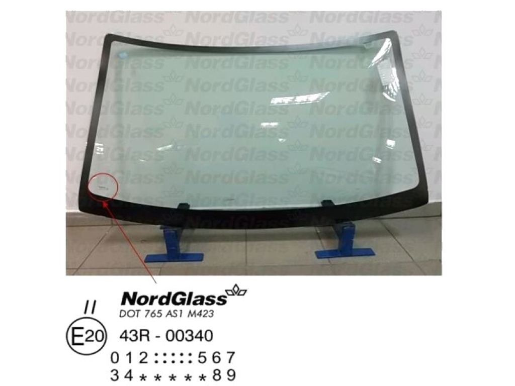 Челно стъкло NordGlass за SUZUKI ALTO от 1993 до 1998