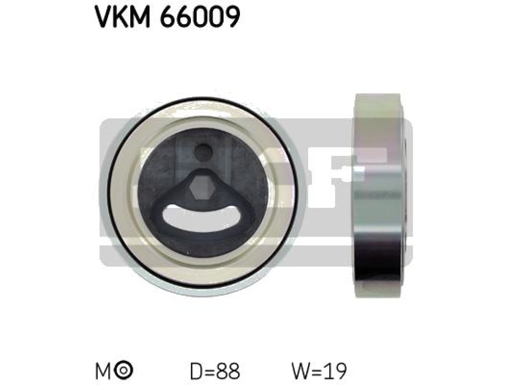 Обтящна ролка, пистов ремък SKF VKM 66009 за SUZUKI JIMNY (FJ) от 1998