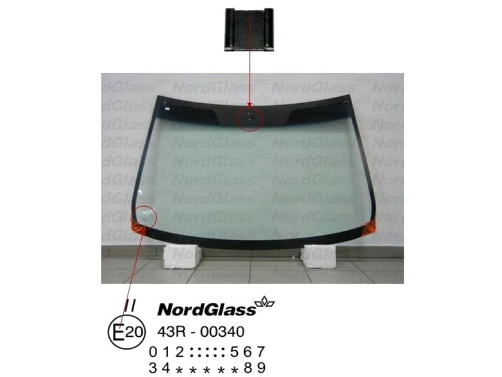 Челно стъкло NordGlass за NISSAN ALMERA TINO (V10) от 1998 до 2006