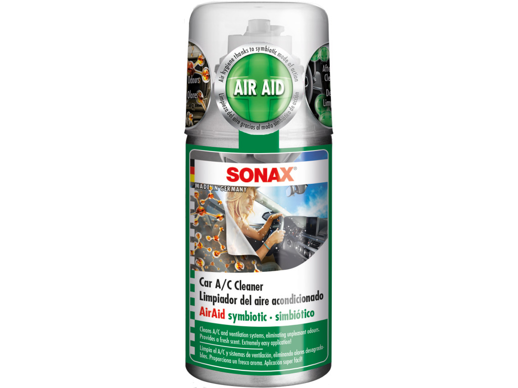 Спрей за почистване и дезинфекция на климатик 100 мл. антибактериален -  Sonax - Поддръжка на климатик