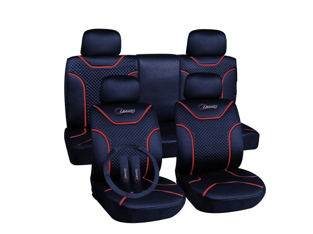 Калъфи за седалки черен комплект - CLASSIC - Калъфи за седалки
