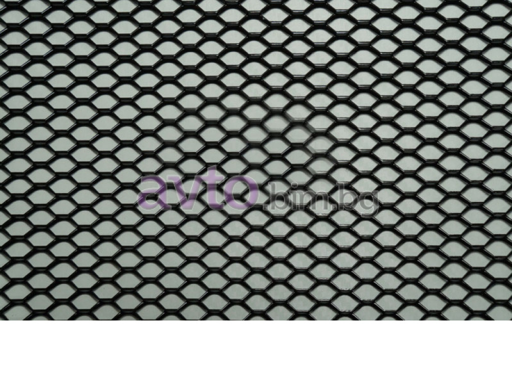 Тунинг мрежа - Черна метална дребна 33x100 см. - Тунинг аксесоари