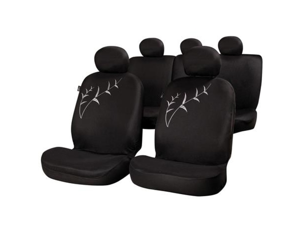Калъфи за седалка черни TALLO 15 части - Калъфи за седалки