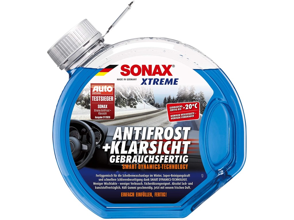 Зимна течност за чистачки SONAX Xtreme 3л. готова туба (-20°C) - Зимна  течност за чистачки